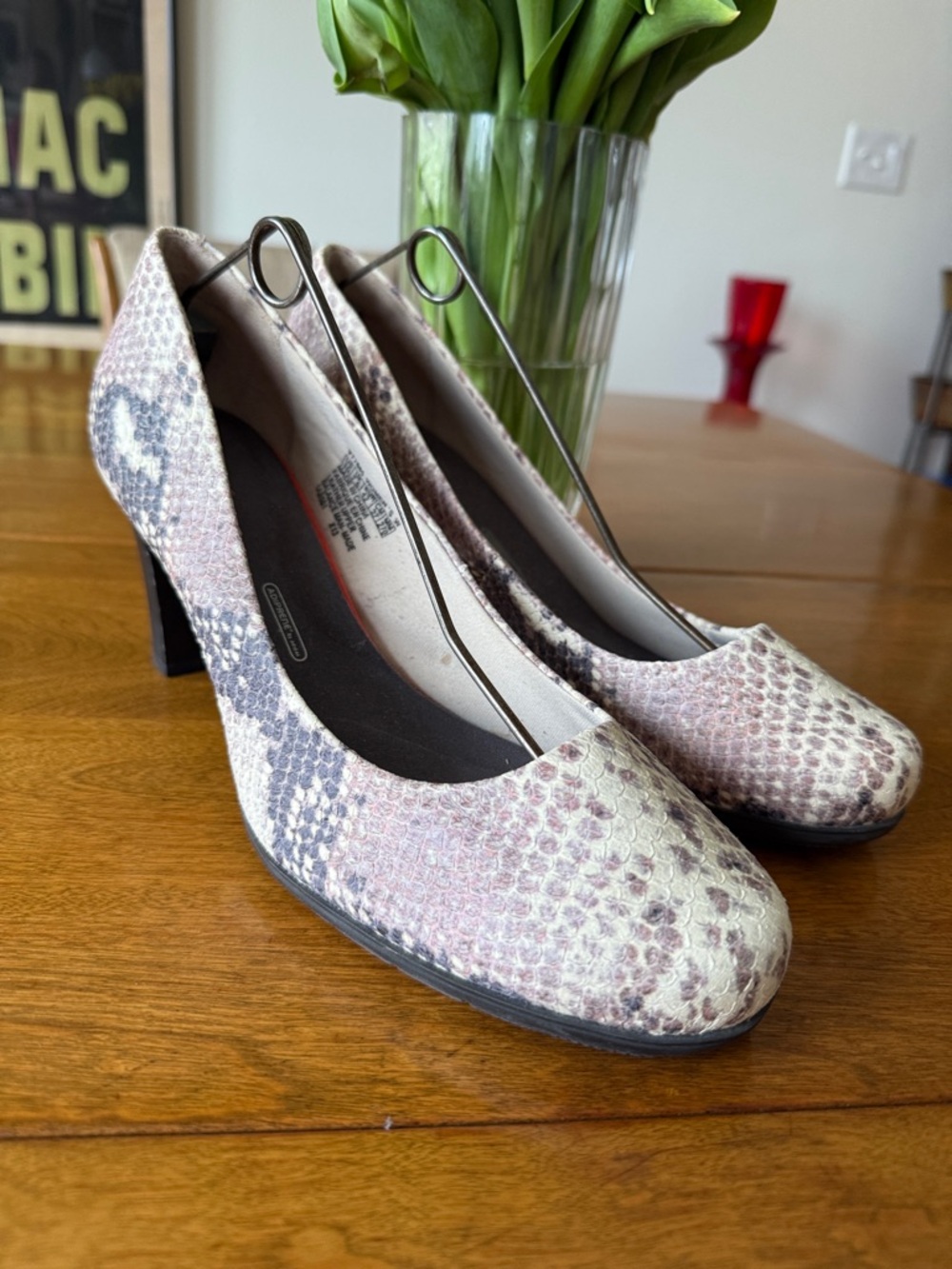 Rockport reptile print pumps